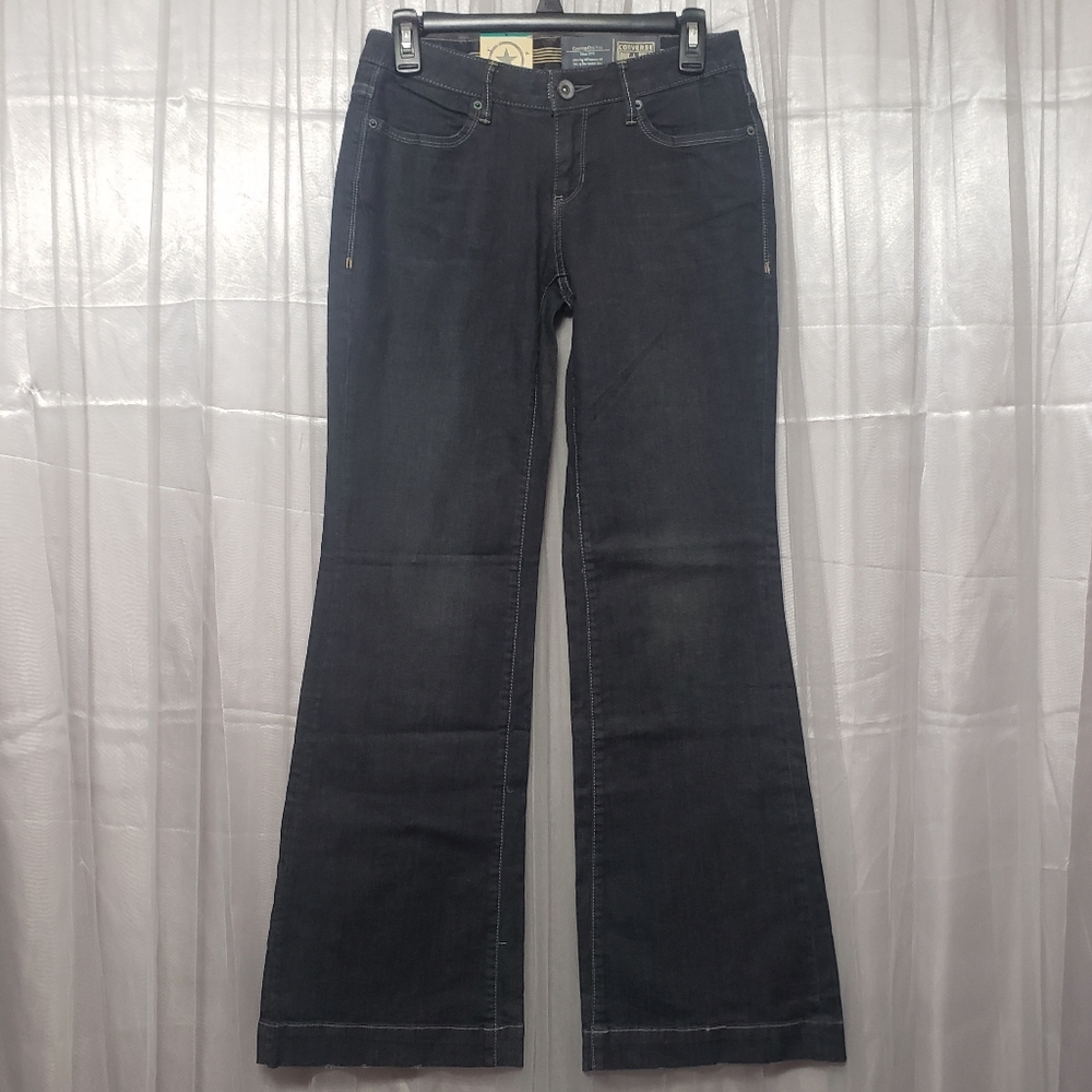 Converse One Star Sz 2 NWT Wide Leg Jeans - Picture 3 of 16